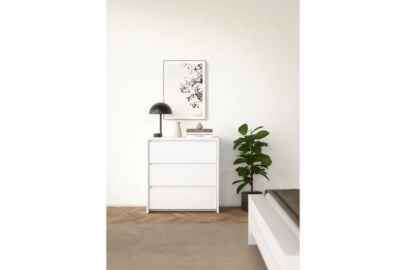 Varun Kommode 80 cm - Hvit - Oppbevaring - Oppbevaringsmøbler - Kommode - Entrekommode