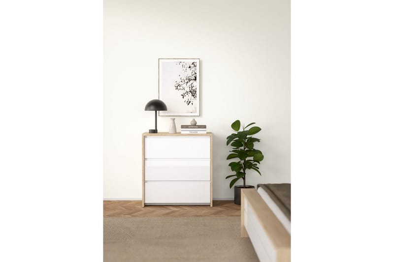 Varun Kommode 80 cm - Hvit - Oppbevaring - Oppbevaringsmøbler - Kommode - Entrekommode