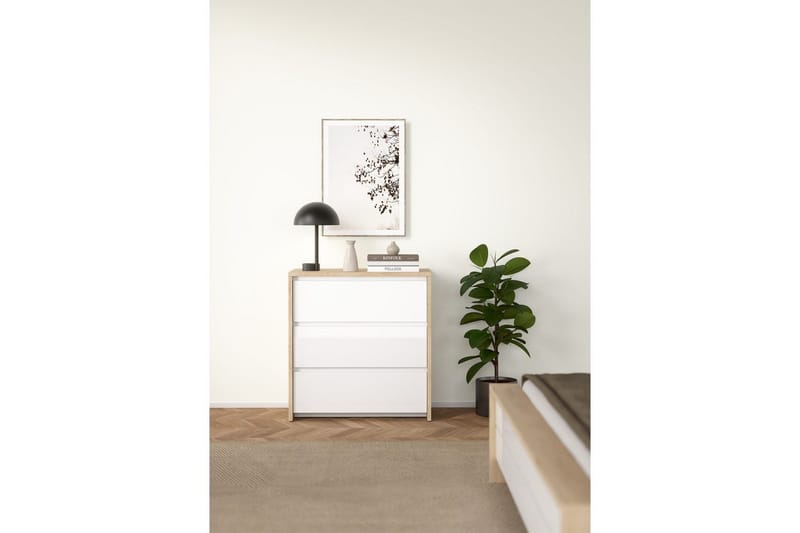 Varun Kommode 80 cm - Hvit - Oppbevaring - Oppbevaringsmøbler - Kommode - Entrekommode