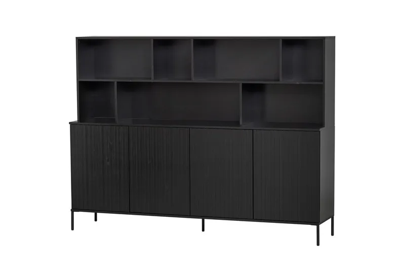 Veggspeil New Gravure, Svart