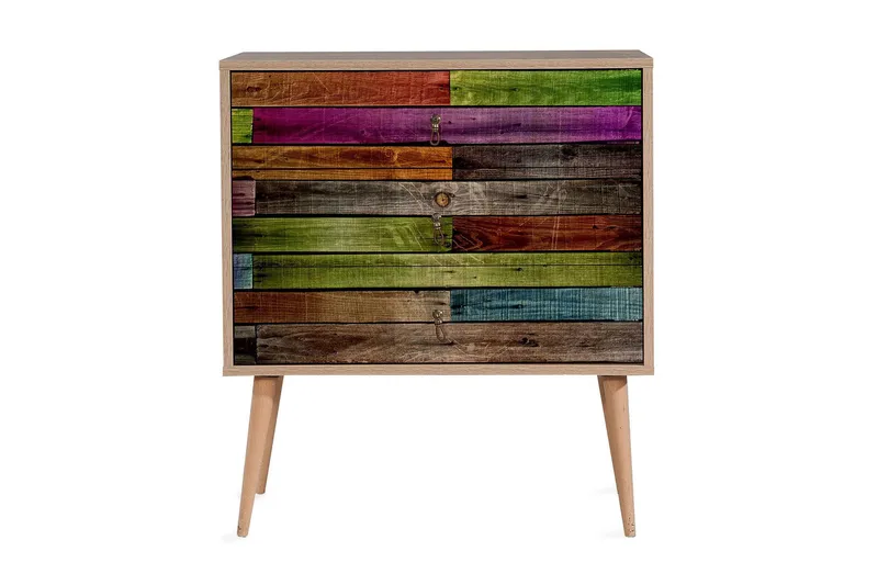 Vellavie Kommode Regnbuepanel - Flerfarget - Oppbevaring - Oppbevaringsmøbler - Kommode - Entrekommode