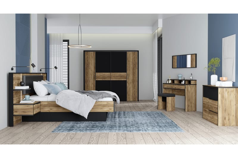 Vergina Kommode 42x100 cm - Brun/Svart - Oppbevaring - Oppbevaringsmøbler - Kommode - Entrekommode