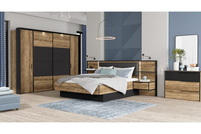Vergina Kommode 42x100 cm - Brun/Svart - Oppbevaring - Oppbevaringsmøbler - Kommode - Entrekommode