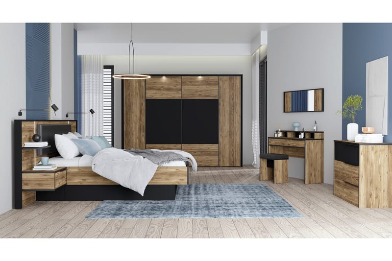 Vergina Kommode 42x100 cm - Brun/Svart - Oppbevaring - Oppbevaringsmøbler - Kommode - Entrekommode
