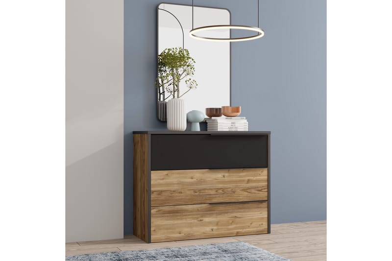 Vergina Kommode 42x100 cm - Brun/Svart - Oppbevaring - Oppbevaringsmøbler - Kommode - Entrekommode