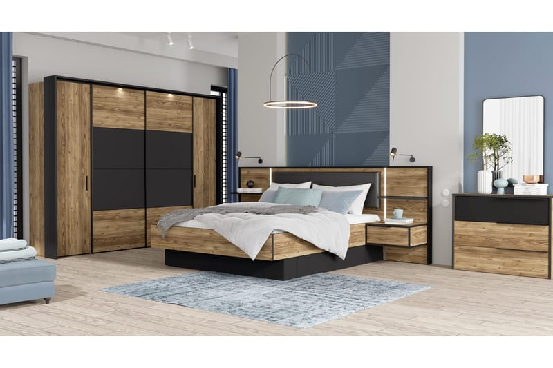 Vergina Kommode 42x100 cm - Brun/Svart - Oppbevaring - Oppbevaringsmøbler - Kommode