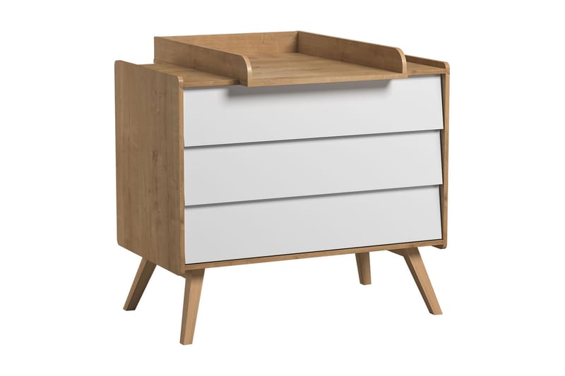 Vintage Kommode Tre / Natur / Hvit - VOX - Oppbevaring - Oppbevaringsmøbler - Kommode - Entrekommode