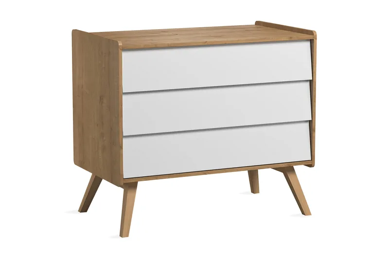 Vintage Kommode Tre / Natur / Hvit, VOX