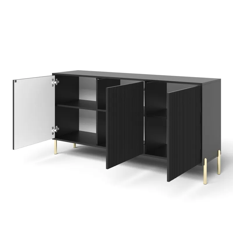 Virmani Kommode 154 cm - Svart - Oppbevaring - Oppbevaringsmøbler - Kommode