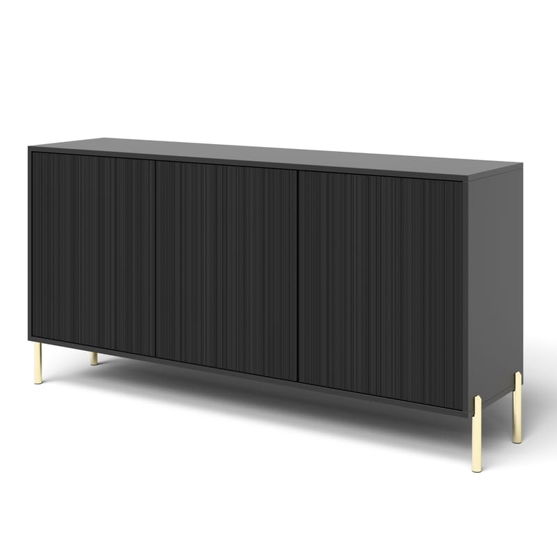 Virmani Kommode 154 cm - Svart - Oppbevaring - Oppbevaringsmøbler - Kommode
