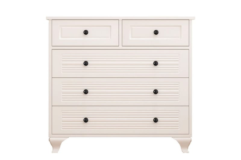 Vornrel Kommode 90 cm, Matt Hvit