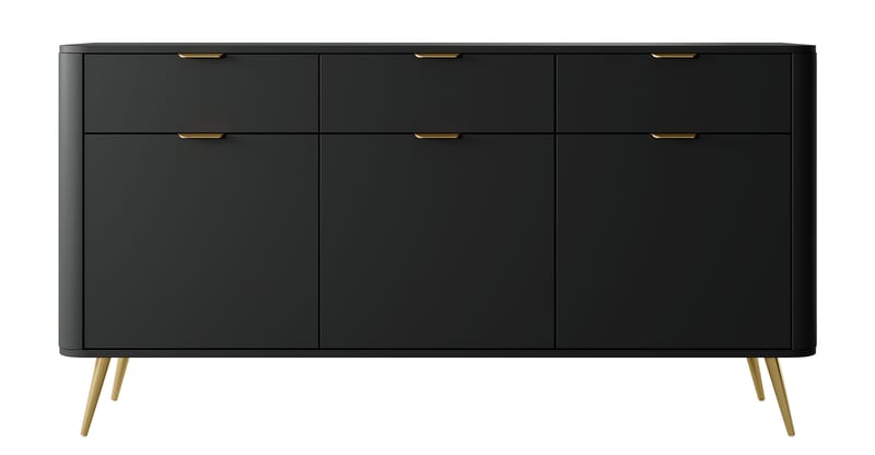Walia Kommode 163 cm - Svart - Oppbevaring - Oppbevaringsmøbler - Kommode