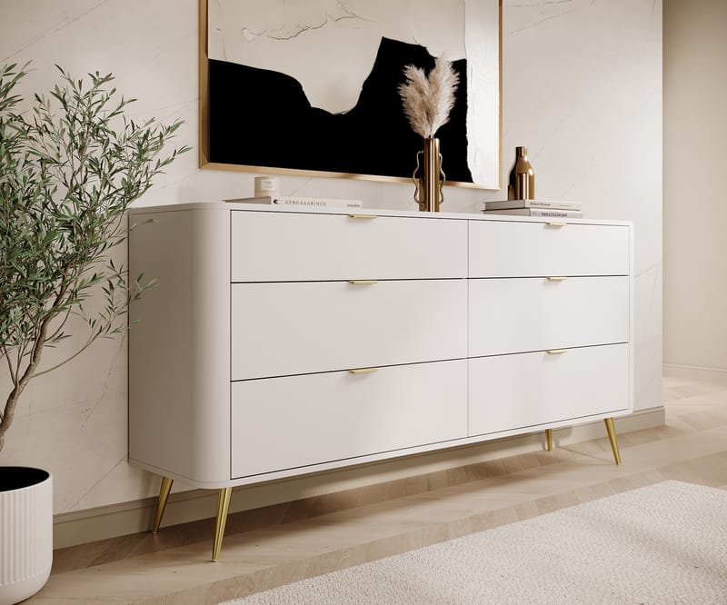 Walia Kommode 173 cm - Hvit - Oppbevaring - Oppbevaringsmøbler - Kommode