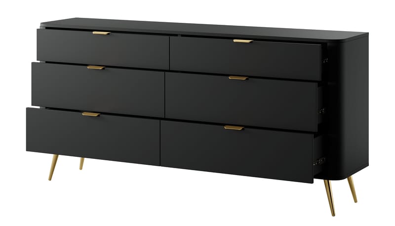 Walia Kommode 173 cm - Svart - Oppbevaring - Oppbevaringsmøbler - Kommode