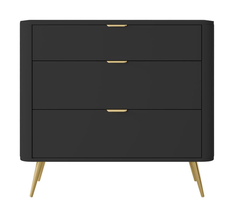 Walia Kommode 93 cm - Svart - Oppbevaring - Oppbevaringsmøbler - Kommode - Entrekommode