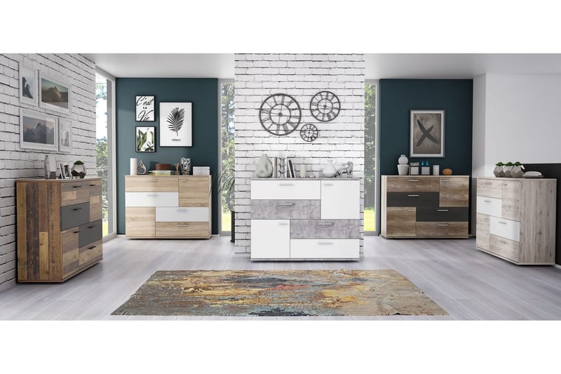 Waunifor Kommode 125 cm - Brun - Oppbevaring - Oppbevaringsmøbler - Kommode