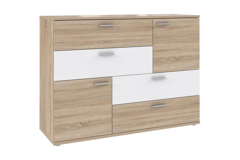 Waunifor Kommode 125 cm - Brun/Hvit - Oppbevaring - Oppbevaringsmøbler - Kommode