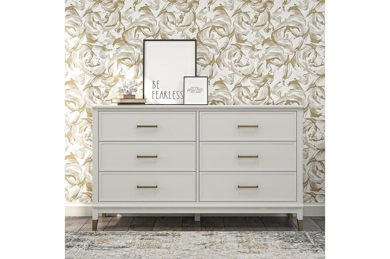 Westerleigh Kommode 144x41 cm Hvit - CosmoLiving - Oppbevaring - Oppbevaringsmøbler - Kommode