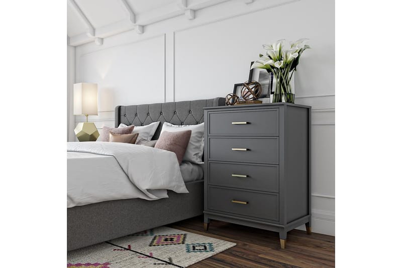 Westerleigh Kommode 76x50 cm Grafittgrå - CosmoLiving - Oppbevaring - Oppbevaringsmøbler - Kommode - Entrekommode