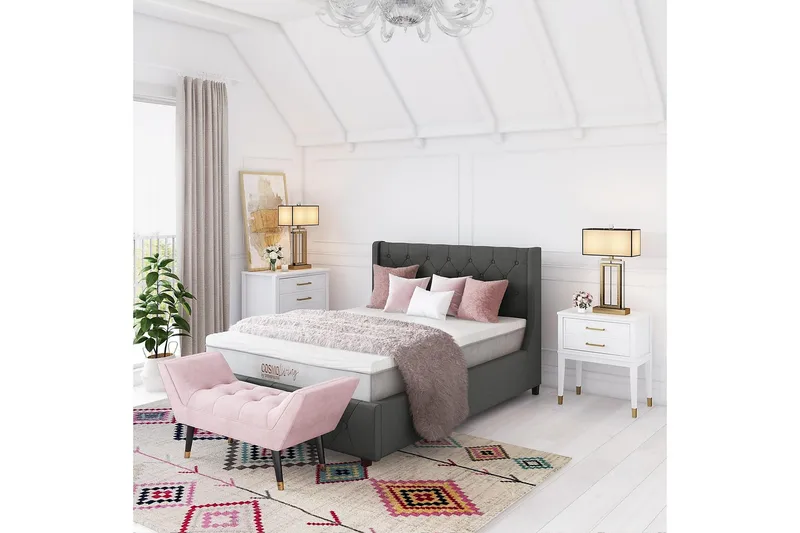 Westerleigh Kommode 76x50 cm Hvit - CosmoLiving - Oppbevaring - Oppbevaringsmøbler - Kommode - Entrekommode