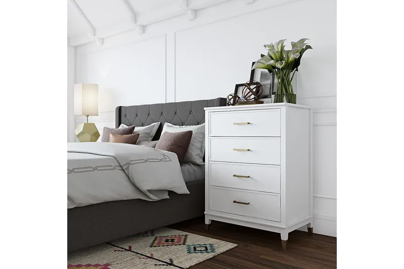 Westerleigh Kommode 76x50 cm Hvit - CosmoLiving - Oppbevaring - Oppbevaringsmøbler - Kommode - Entrekommode