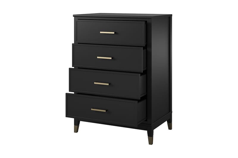 Westerleigh Kommode 76x50 cm Svart/Gull - CosmoLiving - Oppbevaring - Oppbevaringsmøbler - Kommode - Entrekommode
