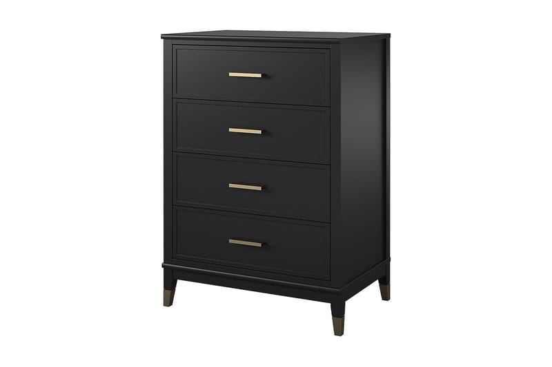 Westerleigh Kommode 76x50 cm Svart/Gull - CosmoLiving - Oppbevaring - Oppbevaringsmøbler - Kommode - Entrekommode