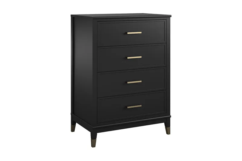 Westerleigh Kommode 76x50 cm Svart/Gull, undefined