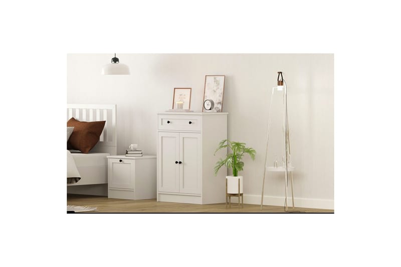 Zavira Kommode 70 cm - Matt Hvit - Oppbevaring - Oppbevaringsmøbler - Kommode - Entrekommode