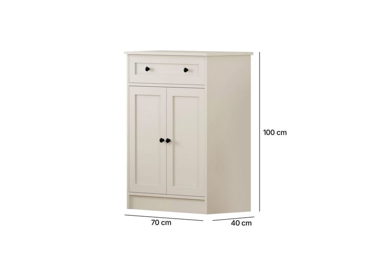 Zavira Kommode 70 cm - Matt Hvit - Oppbevaring - Oppbevaringsmøbler - Kommode - Entrekommode