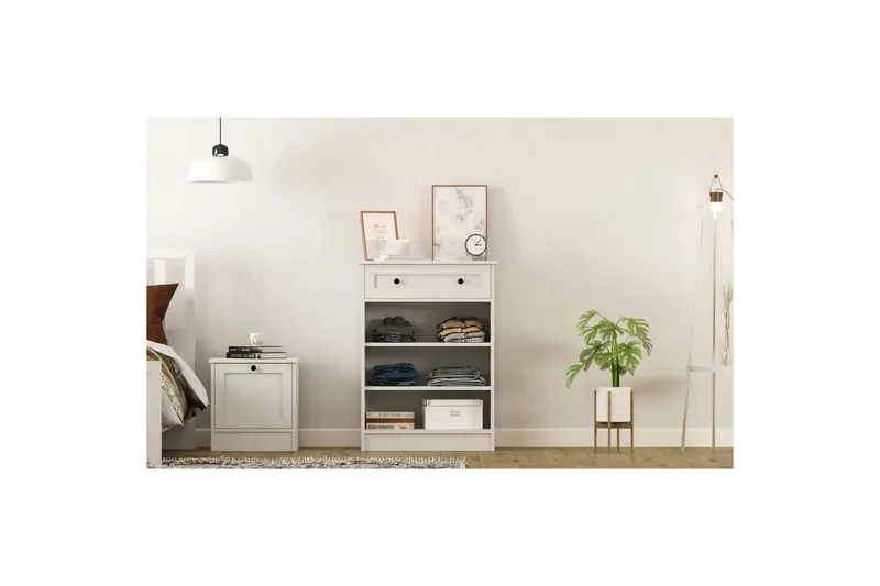 Zavira Kommode 70 cm - Matt Hvit - Oppbevaring - Oppbevaringsmøbler - Kommode - Entrekommode