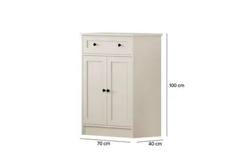 Zavira Kommode 70 cm - Matt Hvit - Oppbevaring - Oppbevaringsmøbler - Kommode - Entrekommode