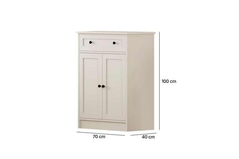 Zavira Kommode 70 cm - Matt Hvit - Oppbevaring - Oppbevaringsmøbler - Kommode - Entrekommode