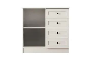 Zavira Kommode 87 cm - Matt Hvit - Oppbevaring - Oppbevaringsmøbler - Kommode - Entrekommode