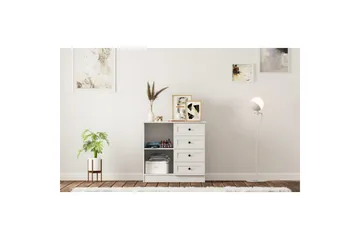 Zavira Kommode 87 cm - Matt Hvit - Oppbevaring - Oppbevaringsmøbler - Kommode - Entrekommode