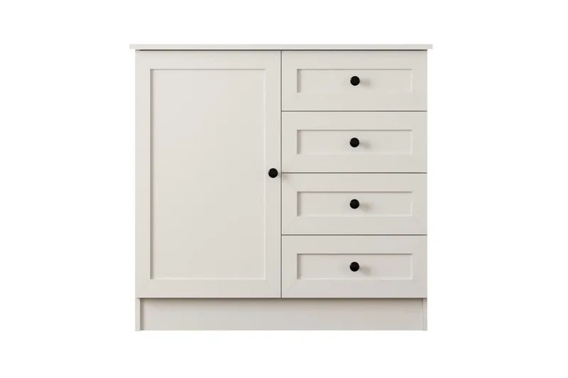 Zavira Kommode 87 cm - Matt Hvit - Oppbevaring - Oppbevaringsmøbler - Kommode - Entrekommode