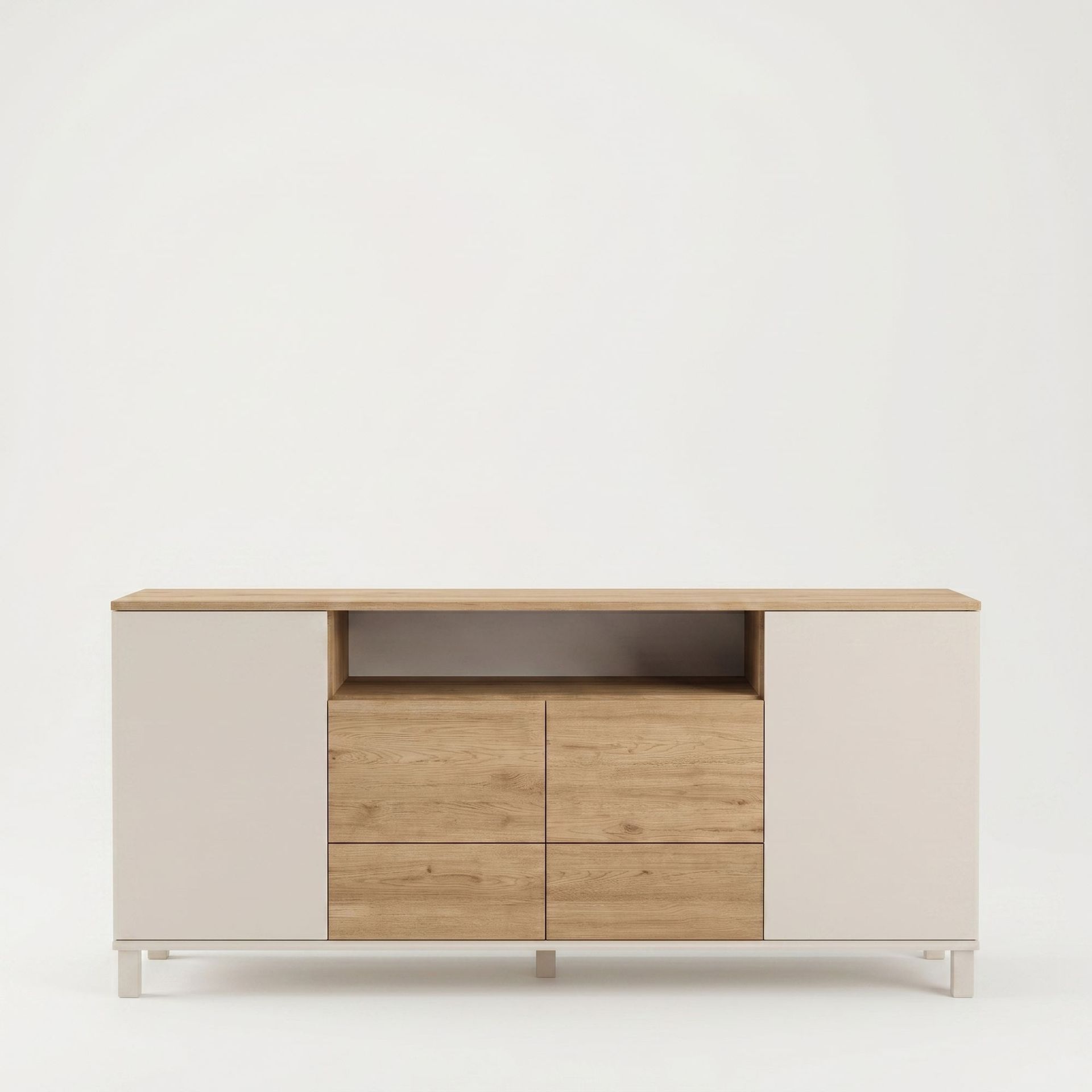 Konsollbord Hanah Home Mood (180 x 82,4 x 44,5 cm) Sand Oak - Sand eik