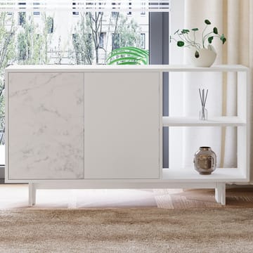 Konsollbord Homitis Ravello (140 x 80 x 35 cm) Hvit marmor - Oppbevaring - Oppbevaringsmøbler - Sideboard & skjenker