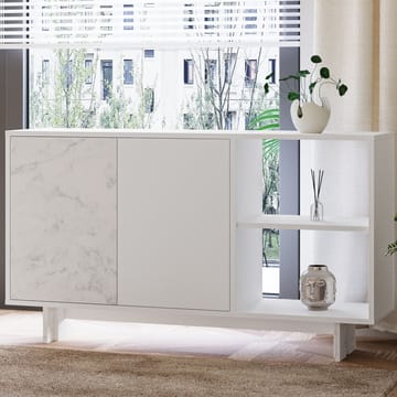 Konsollbord Homitis Ravello (140 x 80 x 35 cm) Hvit marmor - Oppbevaring - Oppbevaringsmøbler - Sideboard & skjenker