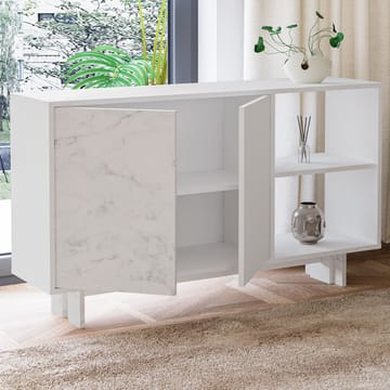 Konsollbord Homitis Ravello (140 x 80 x 35 cm) Hvit marmor - Oppbevaring - Oppbevaringsmøbler - Sideboard & skjenker