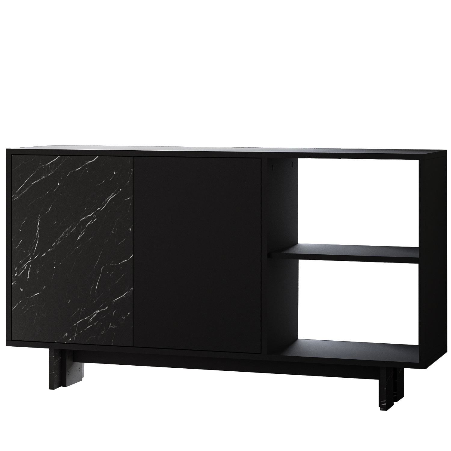 Konsollbord Homitis Ravello (140 x 80 x 35 cm) Svart marmor -