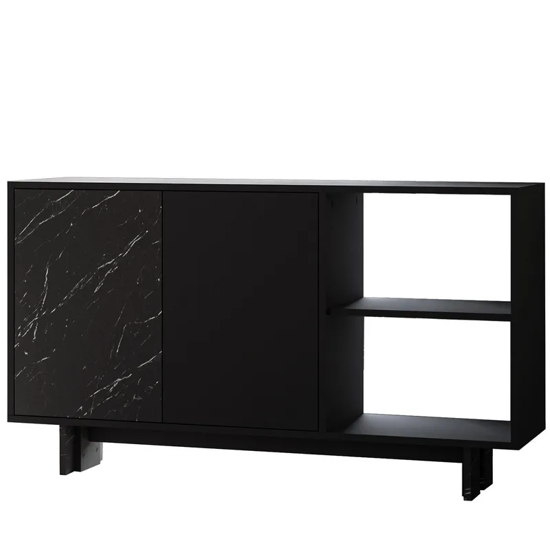 Konsollbord Homitis Ravello (140 x 80 x 35 cm) Svart marmor, undefined