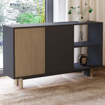 Konsollbord Homitis Ravello (140 x 80 x 35 cm) Varm eik antrasitt - Oppbevaring - Oppbevaringsmøbler - Sideboard & skjenker