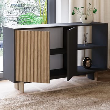Konsollbord Homitis Ravello (140 x 80 x 35 cm) Varm eik antrasitt - Oppbevaring - Oppbevaringsmøbler - Sideboard & skjenker