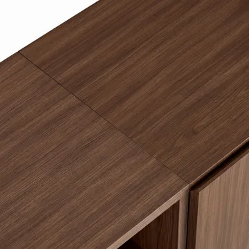 Konsollbord Nordure Rialto (160 x 80 x 40 cm) Milano Valnøtt Svart - Milano valnøtt og svart - Oppbevaring - Oppbevaringsmøbler - Sideboard & skjenker