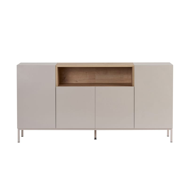 Konsollbord Nordure Rialto (160 x 80 x 40 cm) Sandstein Safir Eik - Sandstone og Sapphire Oak - Oppbevaring - Oppbevaringsmøbler - Sideboard & skjenker