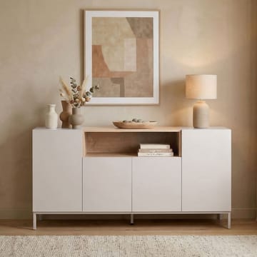 Konsollbord Nordure Rialto (160 x 80 x 40 cm) Sandstein Safir Eik - Sandstone og Sapphire Oak - Oppbevaring - Oppbevaringsmøbler - Sideboard & skjenker