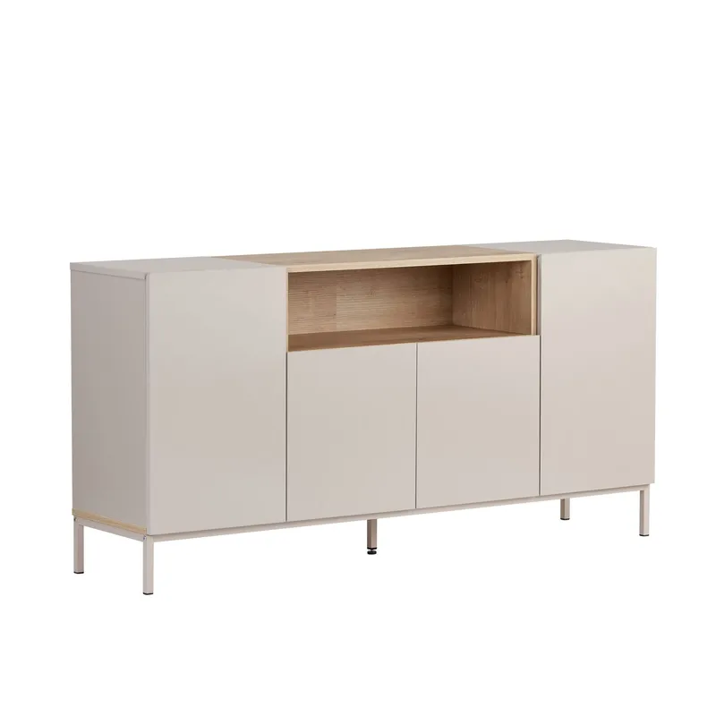 Konsollbord Nordure Rialto (160 x 80 x 40 cm) Sandstein Safir Eik, Sandstone og Sapphire Oak