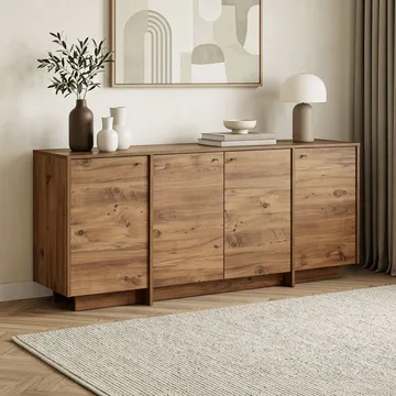 Konsollbord Nordure Varen (180 x 82 x 45 cm) Atlantic Pine - Atlantic Pine - Oppbevaring - Oppbevaringsmøbler - Sideboard & skjenker