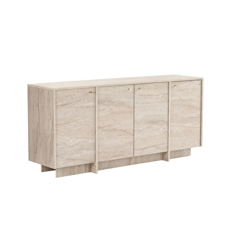 Konsollbord Nordure Varen (180 x 82 x 45 cm) Travertin - Travertin - Oppbevaring - Oppbevaringsmøbler - Sideboard & skjenker